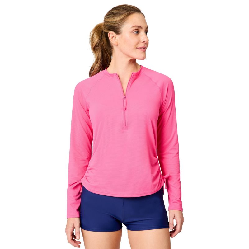 Women's SunFree Quarter Zip UPF Sunshirt