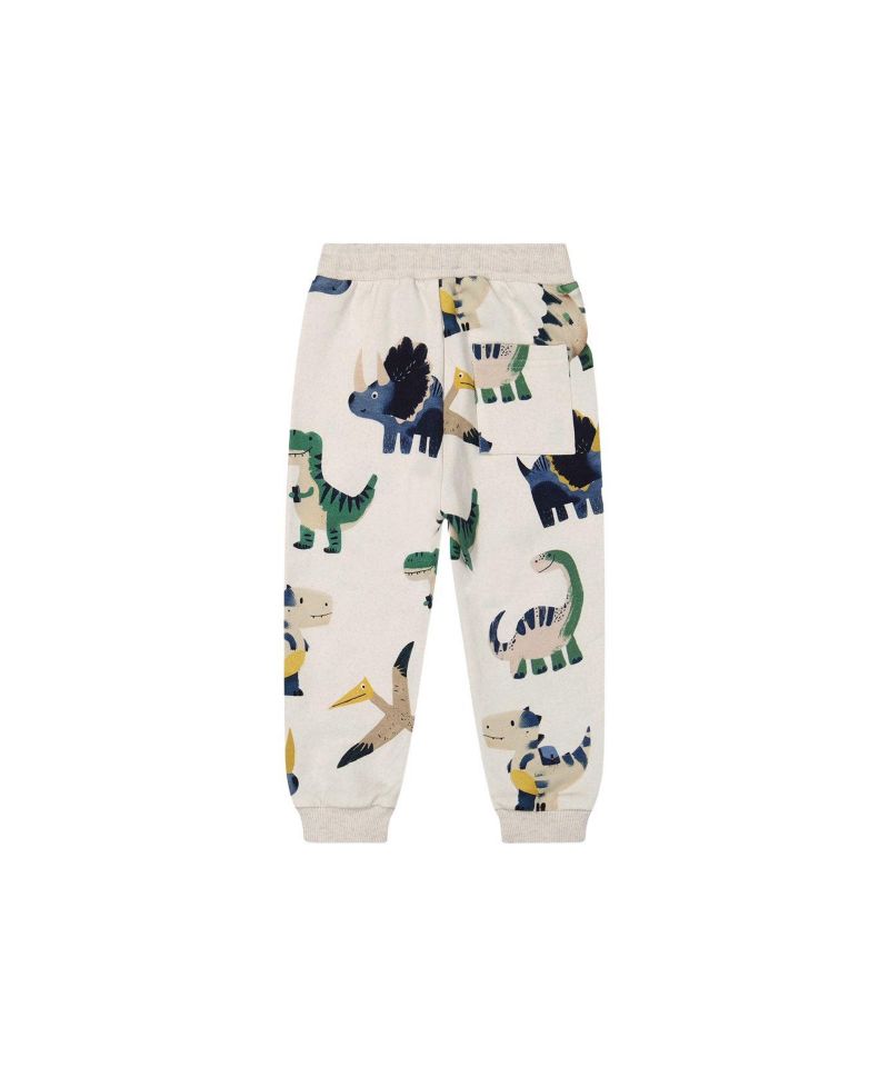 Little and Big Boy (7-6) Fleece Sweatpants Dinosaur Print
