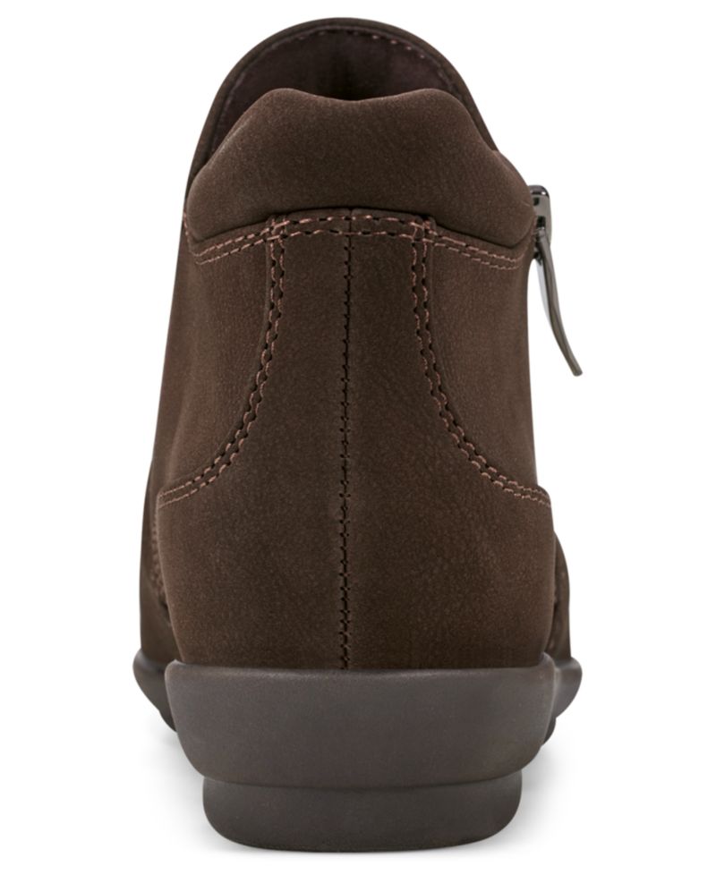 Women's Aleta Ruched Side-Zip Flat Booties
