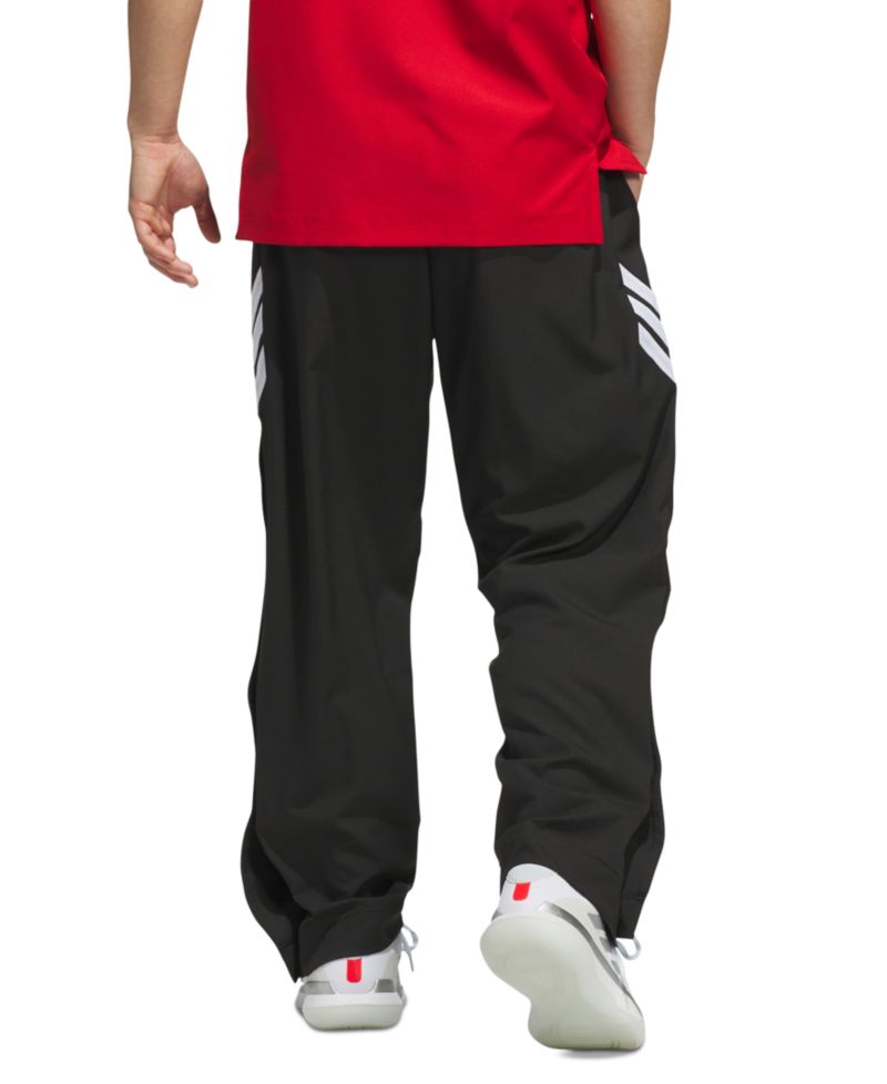 Men's Three-Stripe Woven Snap Pants