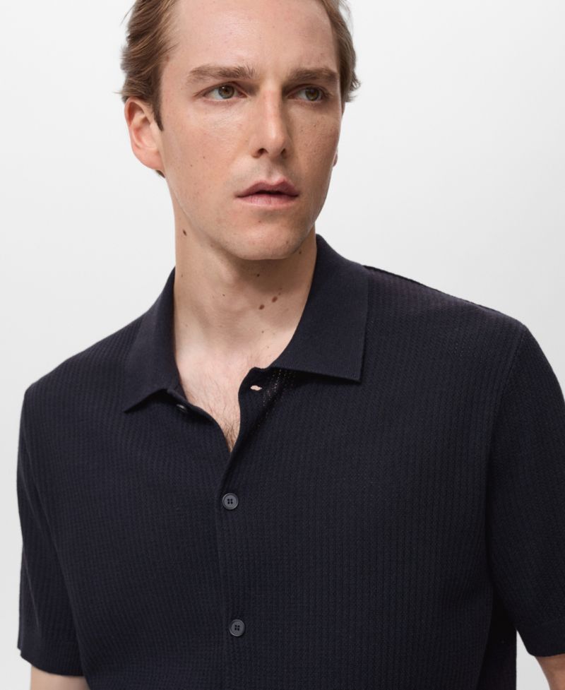 Men's Rib-Knit Shirt