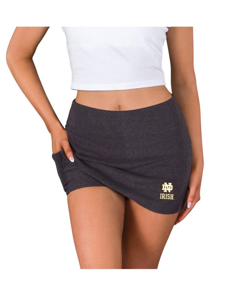 Women's Charcoal Notre Dame Fighting Irish Centerline Knit Skort