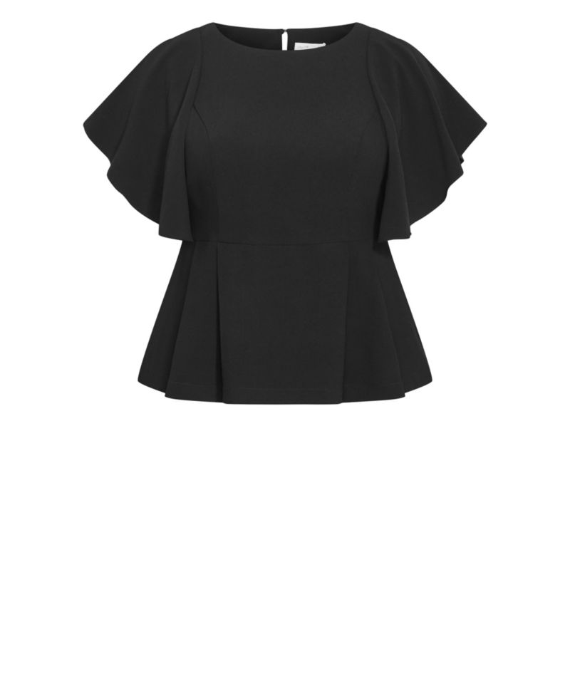 Plus Size Cinched Peplum Top
