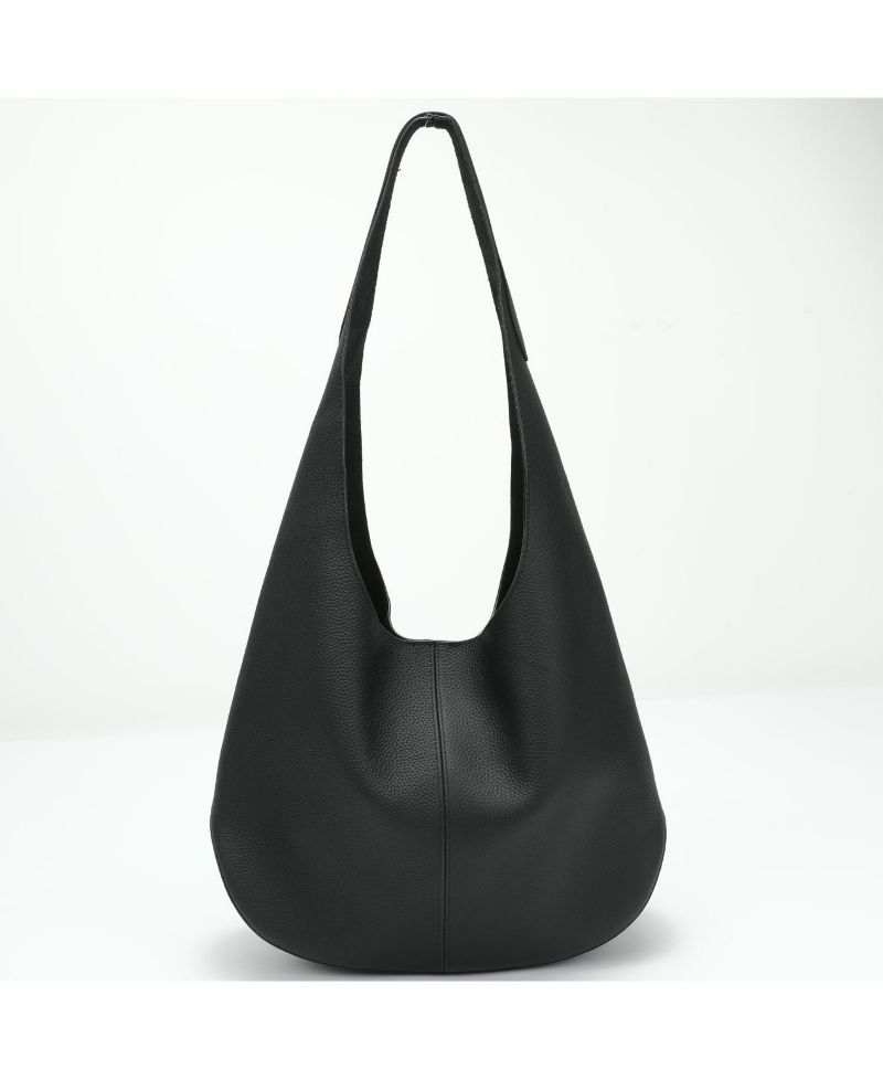 Arc Leather Crescent Hobo Bag Soft Pebbled Shoulder Bag Casual Slouchy Handbag