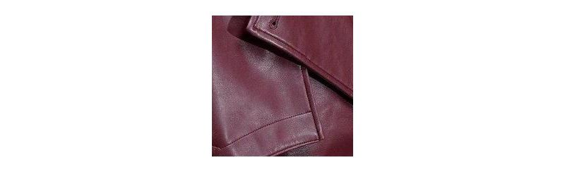 Women's Tailored Faux Leather Belted Trench Coat