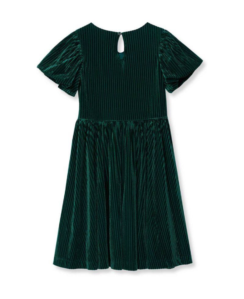 Girls' 4-16 Bubble-Sleeve Fit & Flare Dress