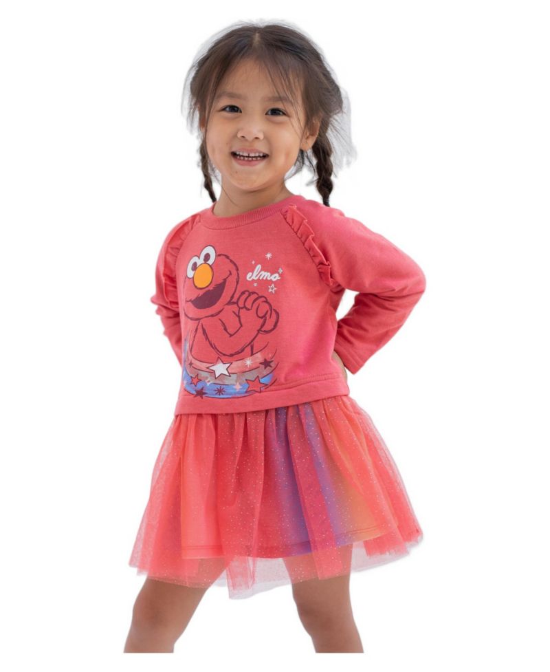 Toddler Girls 2T-5T Elmo French Terry Dress