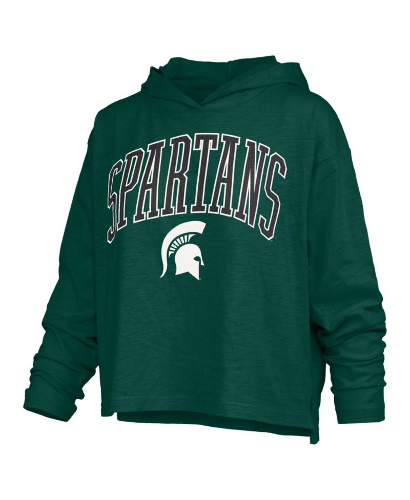 Women's Michigan State Spartans Nelson Long-Sleeve Hooded Slub T-Shirt