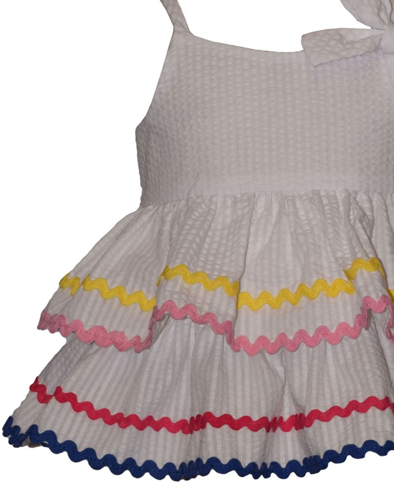 Girls' 2T-6X Sleeveless Dress and Shorts, 2-Piece Set