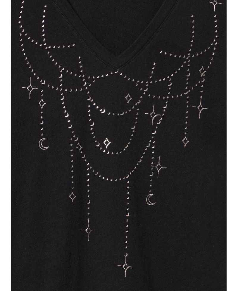 Women's Plus Size Classic Cotton V-Neck Tee