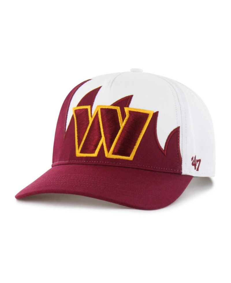Men's White Washington Commanders Jagged Hitch Adjustable Hat