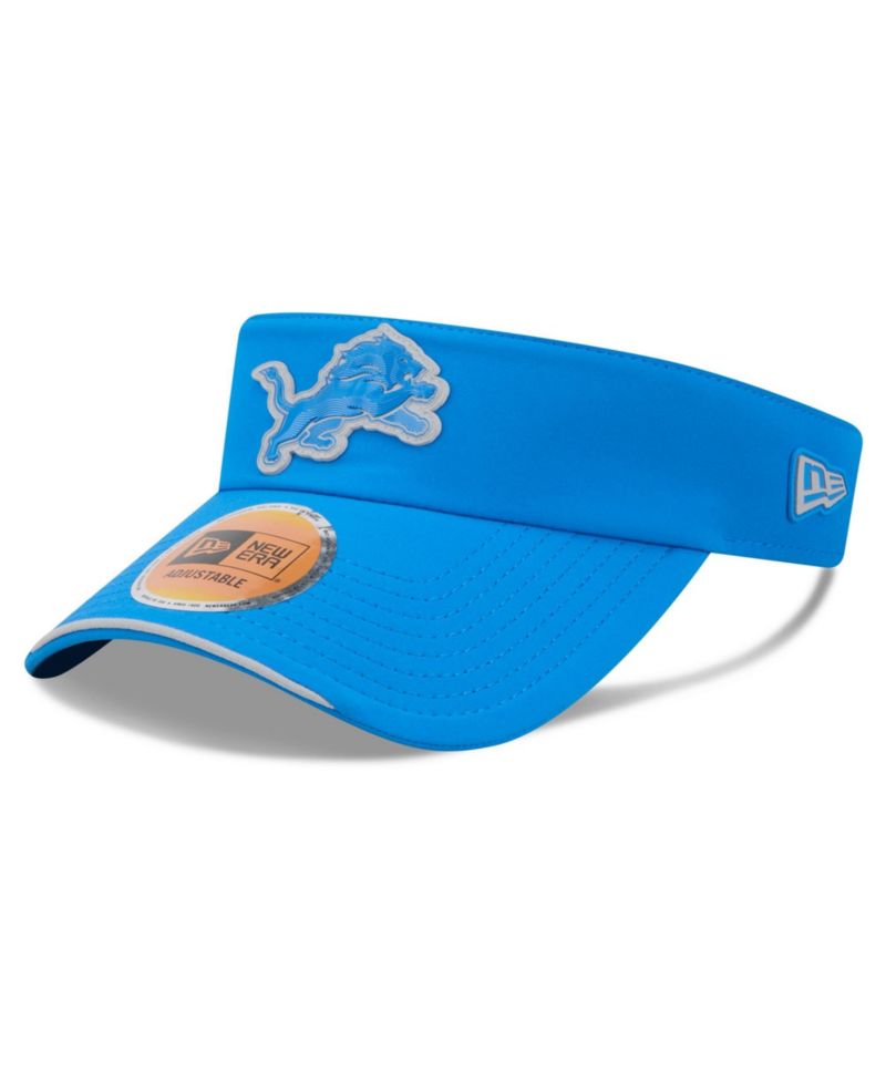 Men's Blue Detroit Lions 2026 Sideline Adjustable Visor Hat