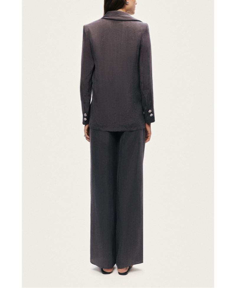 Women's Asymmetrical Draped Tailored Jacket