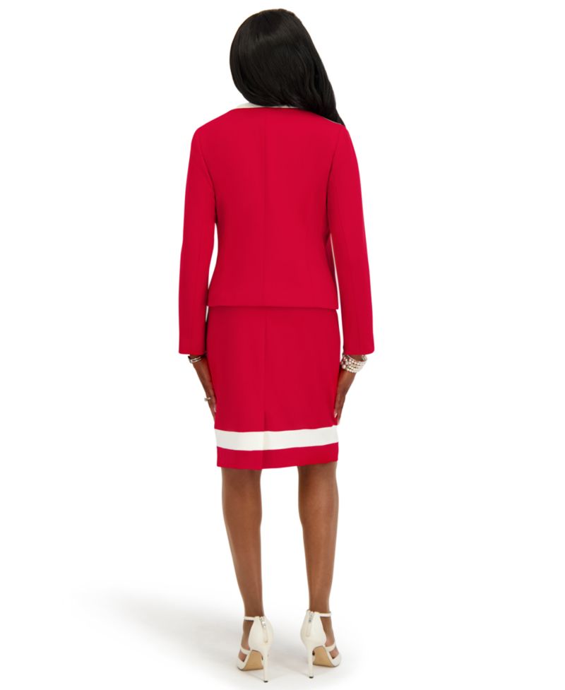 Women's Combo Yoke Long-Sleeve Jacket, Regular and Plus Size
