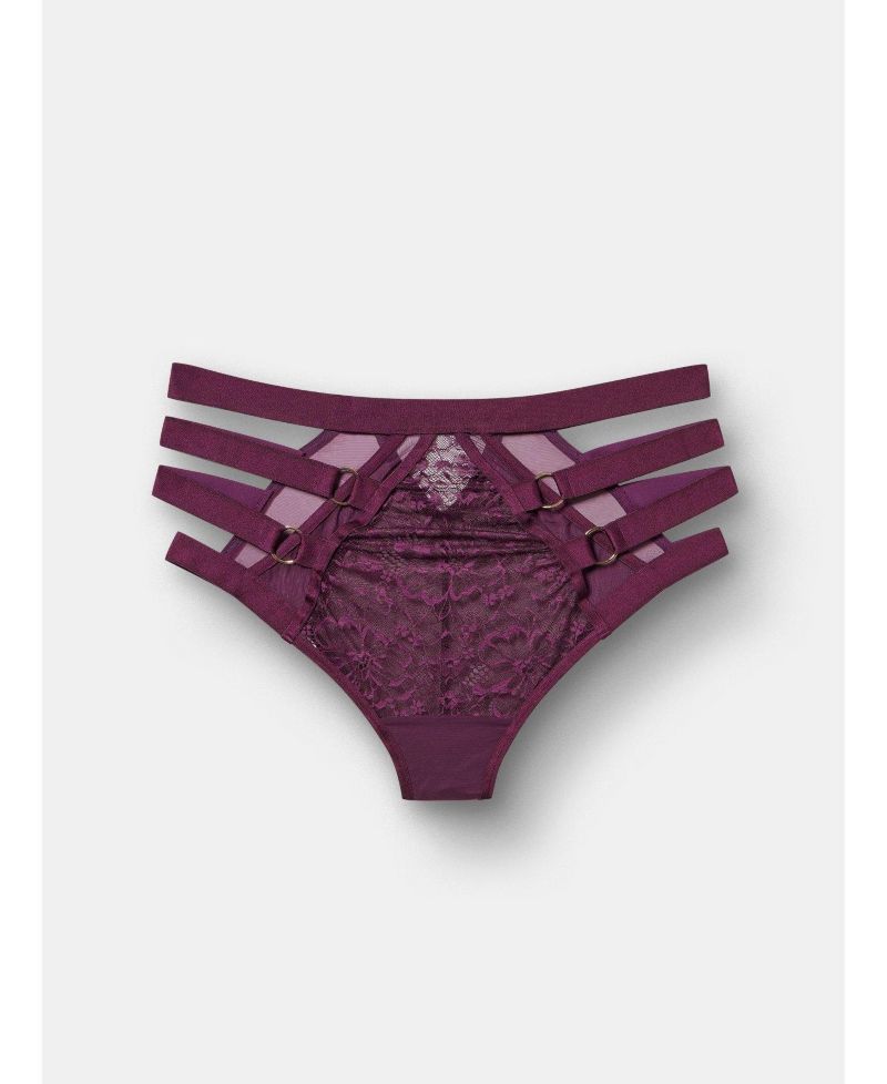 Plus Size Strappy High-Waist Cheeky Vixen Panty