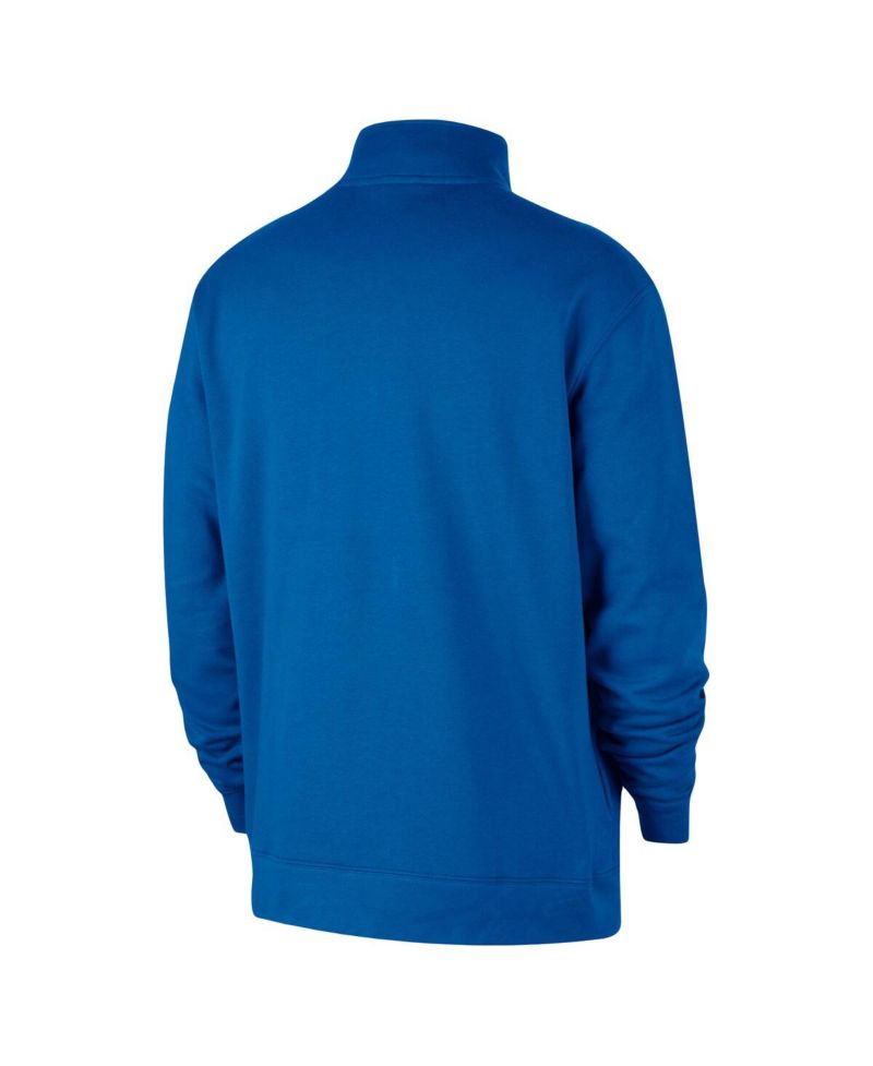 Men's Royal Dallas Mavericks Courtside Club Half-Zip Jacket