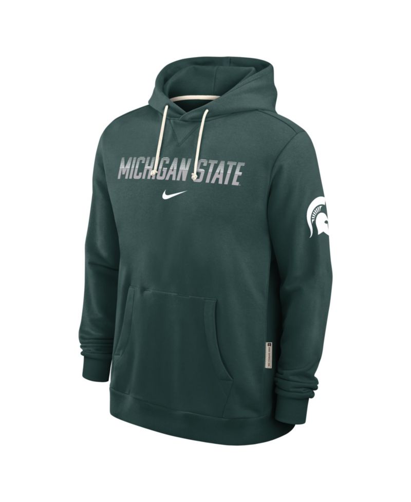 Men's Green Michigan State Spartans 2026 Sideline Standard Issue Dri-FIT Hoodie