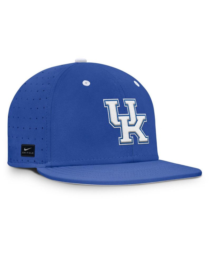 Men's Royal Kentucky Wildcats On-Field Dugout True Performance Fitted Hat