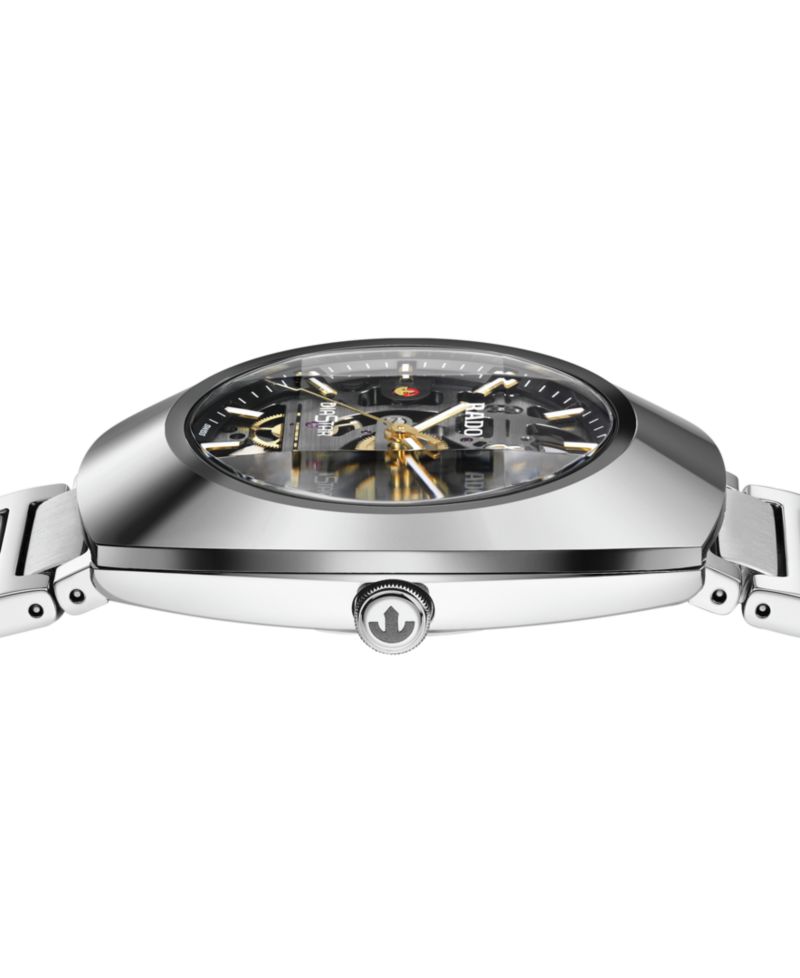 Unisex Swiss Automatic DiaStar Skeleton Stainless Steel Bracelet Watch 38mm