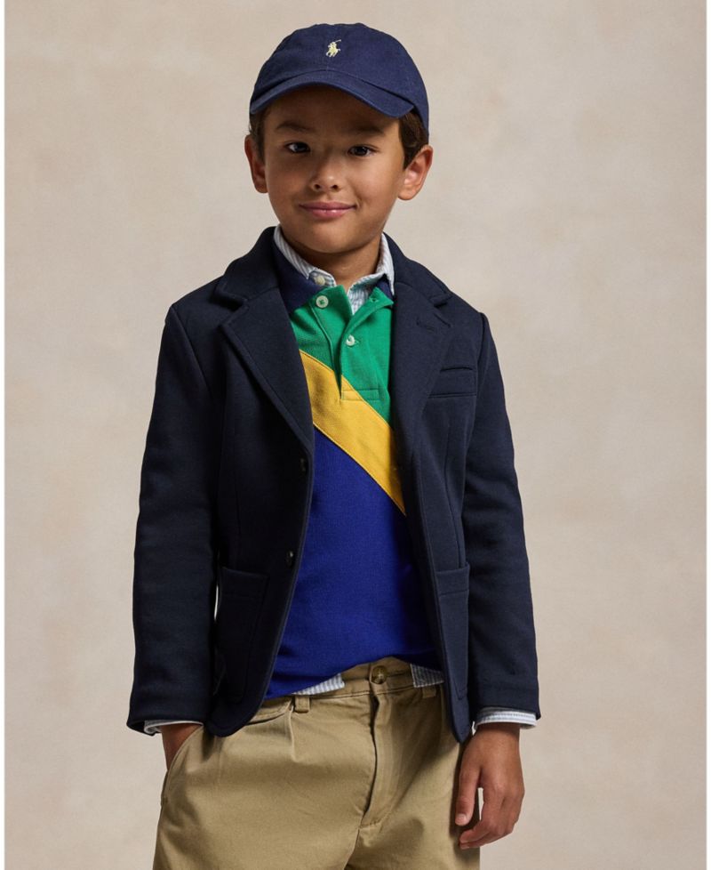 Toddler and Little Boys Double-Knit Shirt Jacket