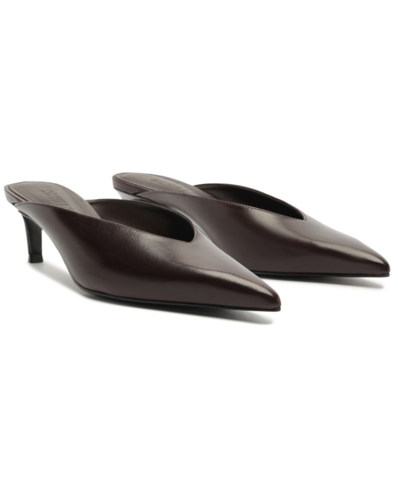 Women's Loren Mid-Heel Mule Pumps