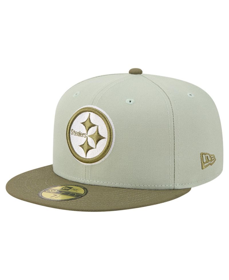 Men's Light Green/Olive Pittsburgh Steelers Color Pack 59FIFTY Fitted Hat