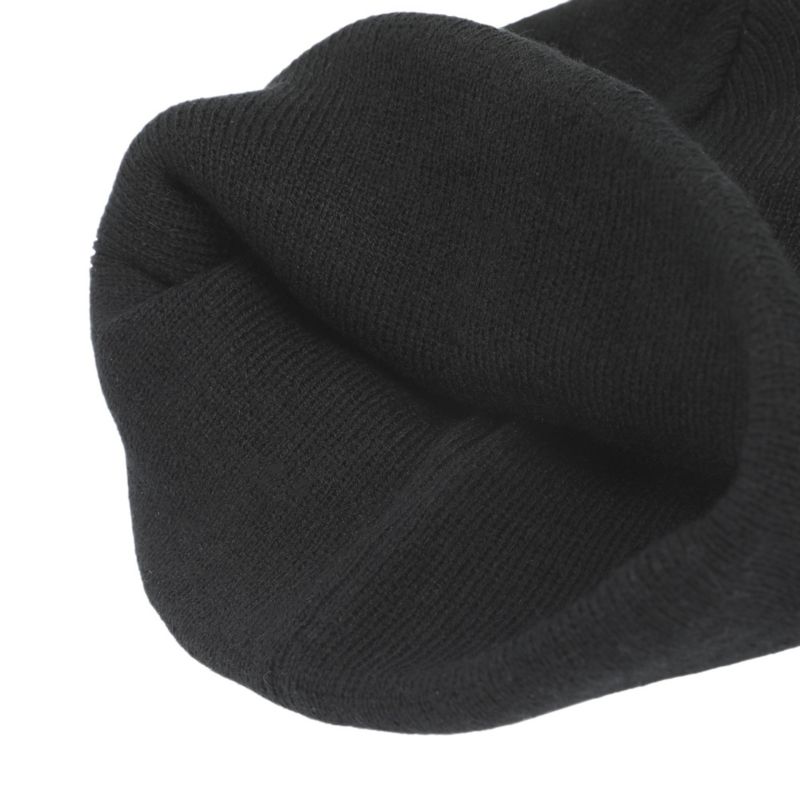 Men's Dungeons and Dragons Ampersand Logo Embroidery Black Acrylic Knit Cuff Beanie