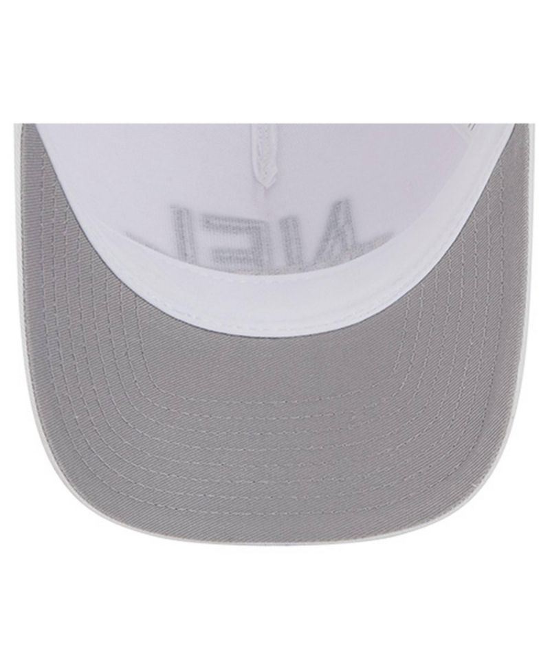 Men's White Pittsburgh Steelers NFL 9FORTY A-Frame M-Crown Adjustable Trucker Hat