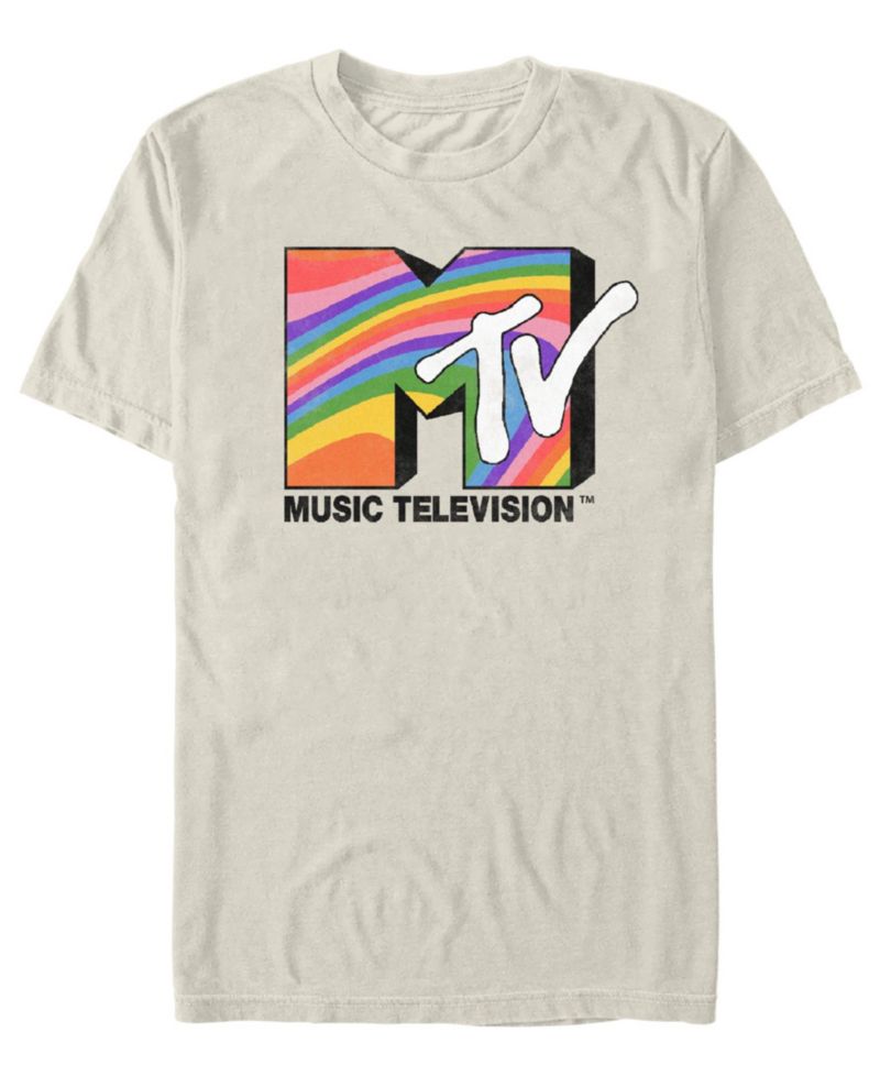 Men's Rainbow Television Short Sleeve T-Shirt