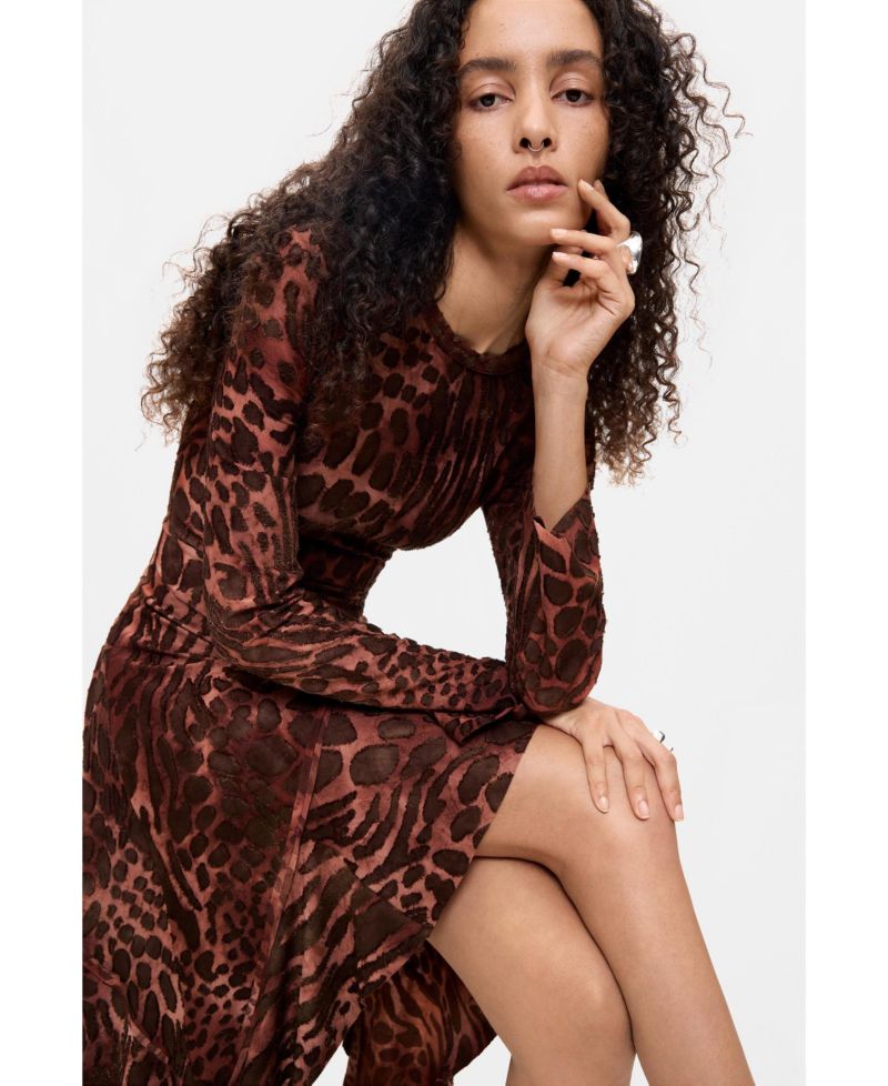 Women's Flocked short dress