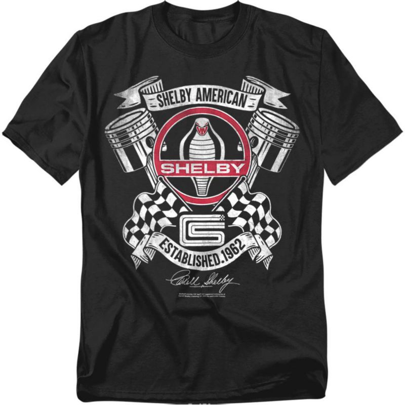 Men's Shelby Cobra Piston Chequered T-Shirt