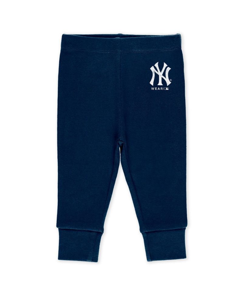 Baby Boys and Girls 3-Piece New York Yankees Turn Me Around Bodysuit and Pants Set