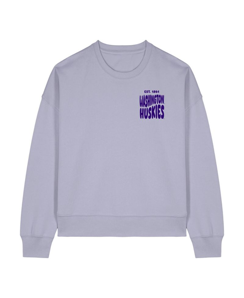 Women's Purple Washington Huskies Cloud Sweatshirt