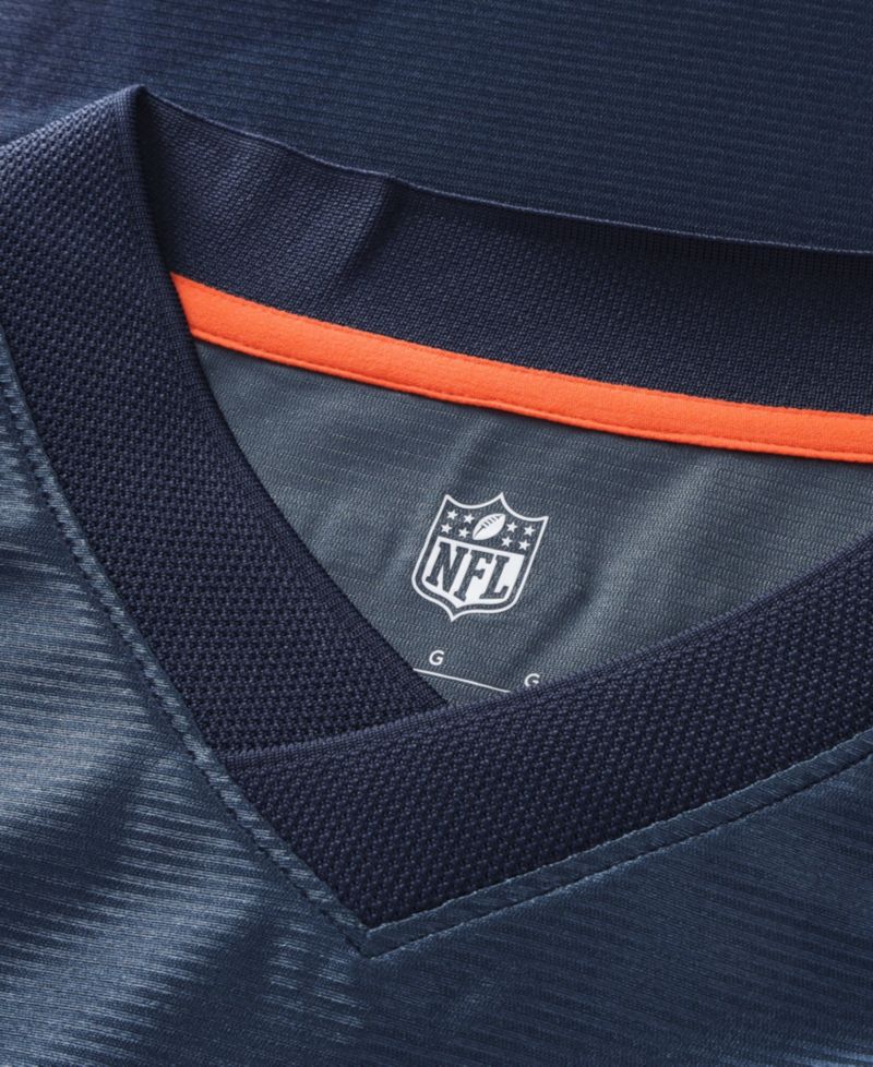 Big Boys and Girls Navy Chicago Bears Football x Football V-Neck Fan Jersey