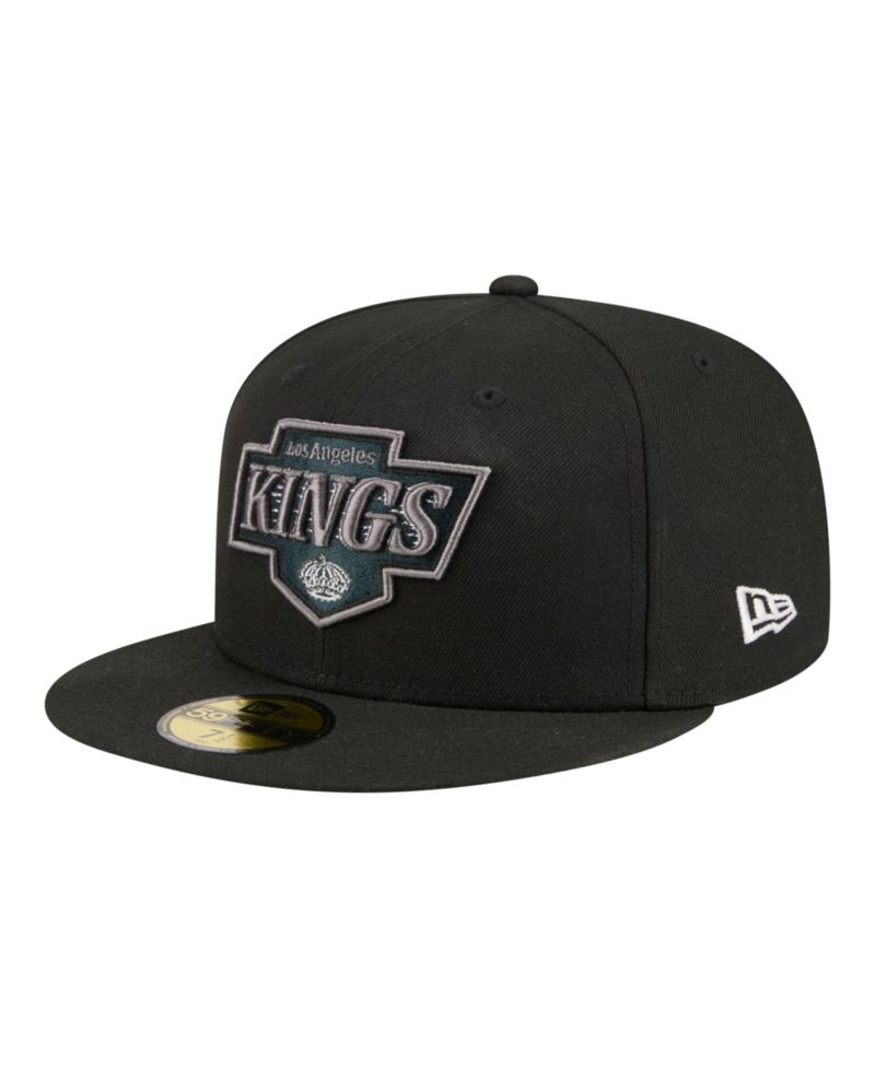 Men's Black Los Angeles Kings Color Pop 59FIFTY Fitted Hat