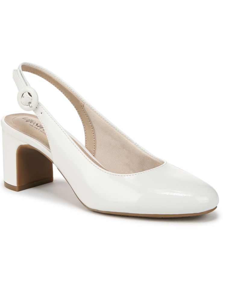 Women's Tia Block Heel Slingback Pumps