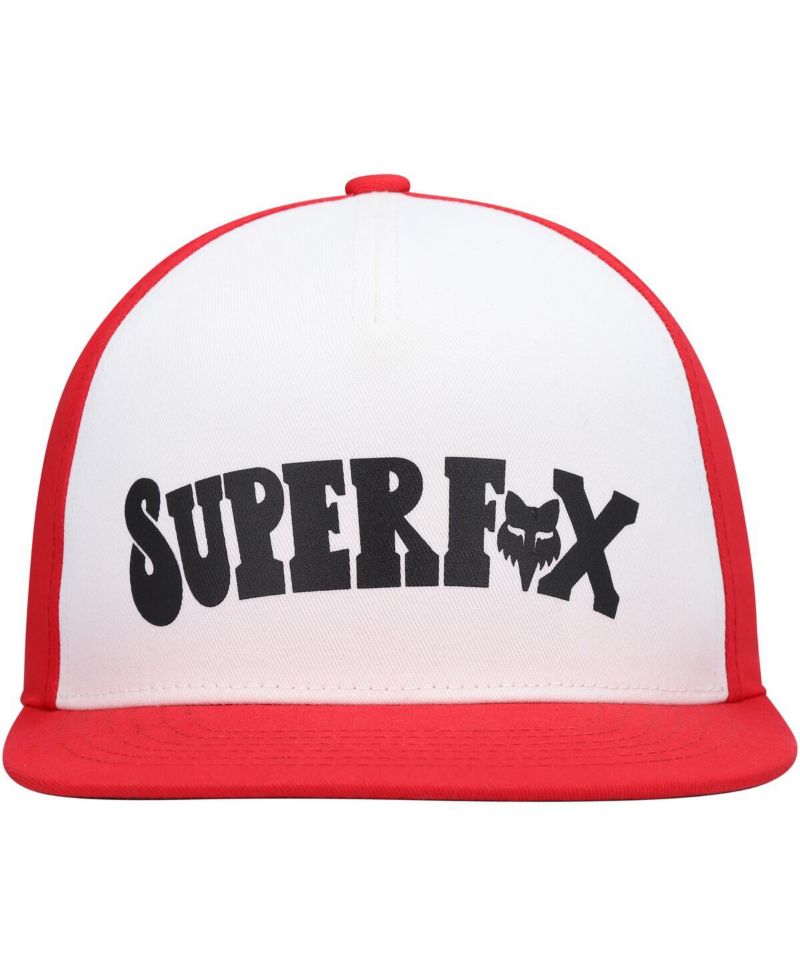 Men's White Super Trik Snapback Hat