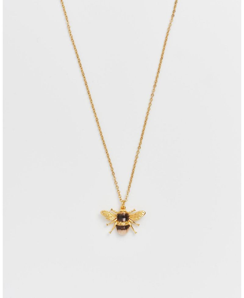 Honey Bee Enamel Necklace