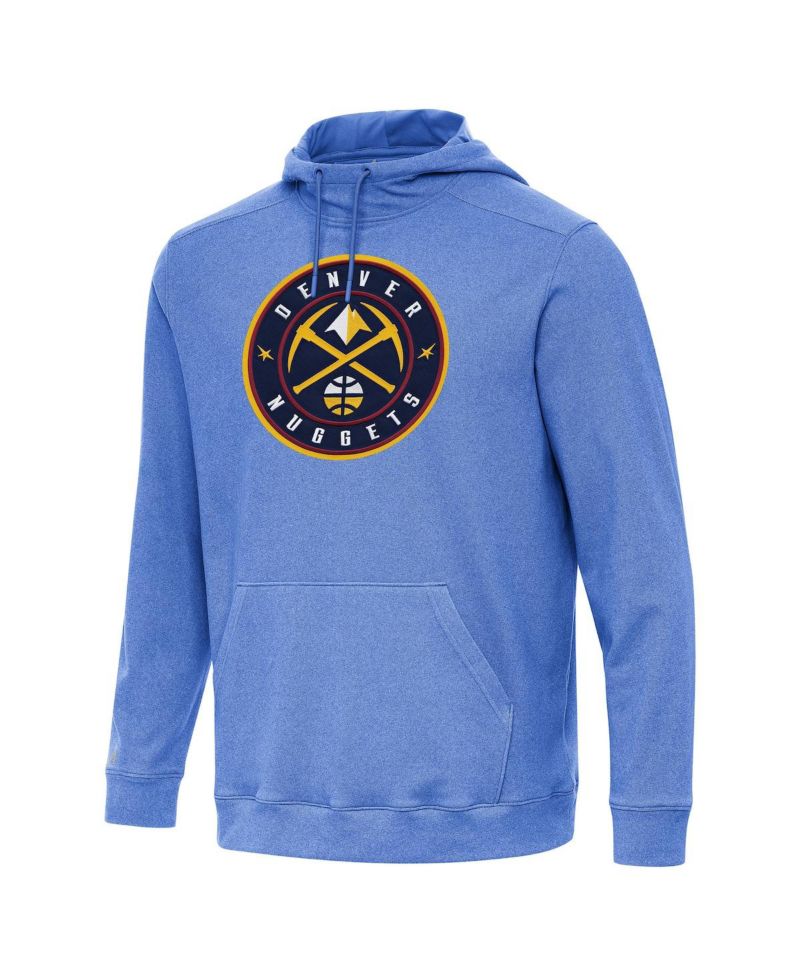 Men's Heather Blue Denver Nuggets Cloud Pullover Hoodie