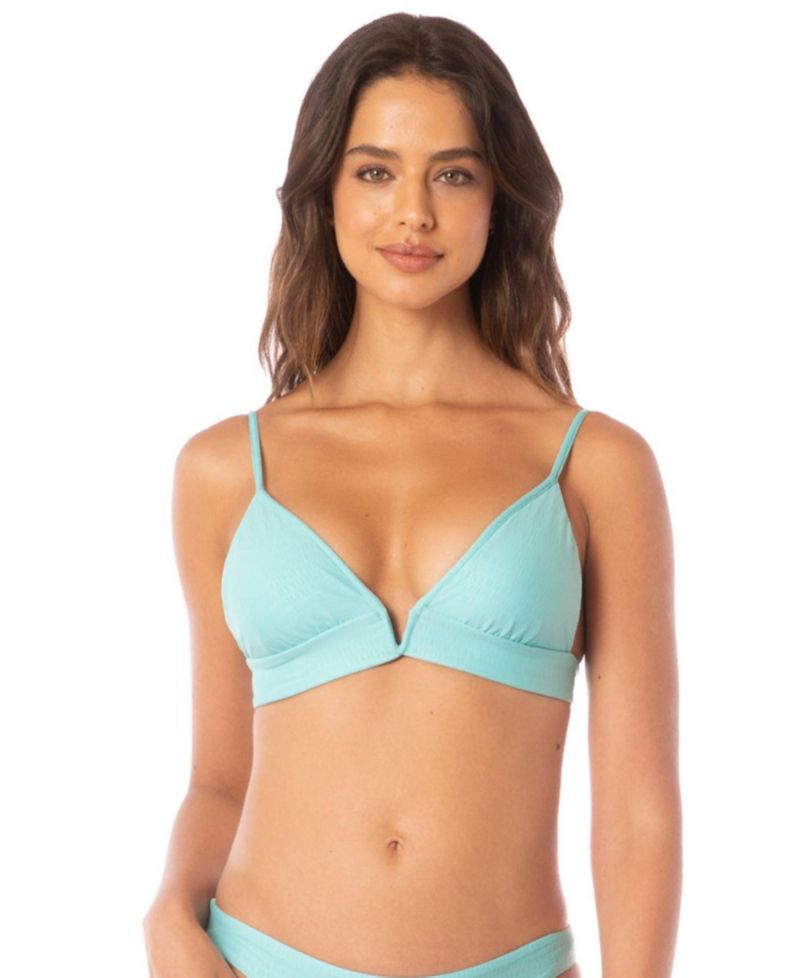 Women's Paradiso Full-Coverage Longline Reversible Eyelet Bikini Top