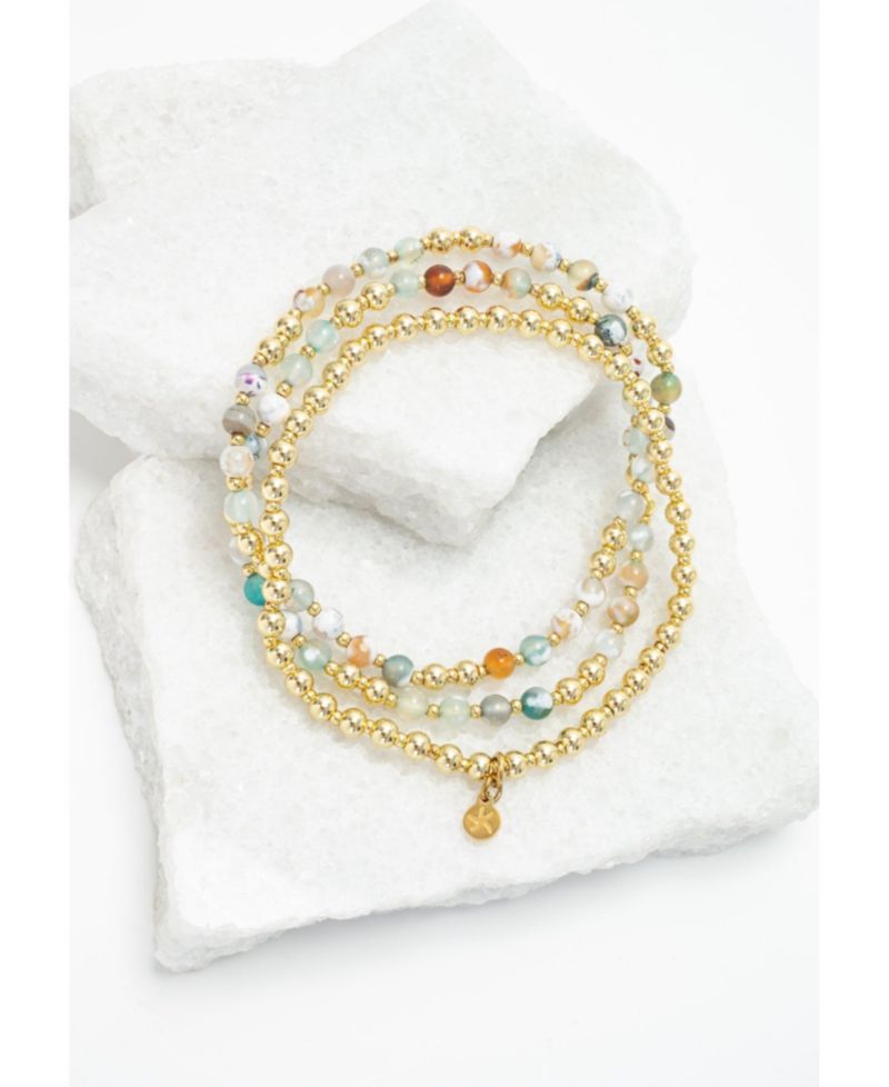 Light We Carry Bracelet Set in Agate