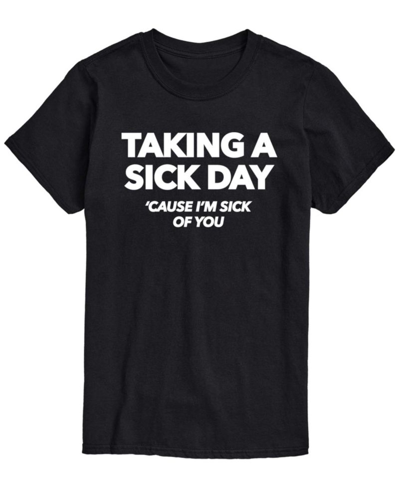 Men's Taking Sick Day Short-Sleeve Graphic T-Shirt