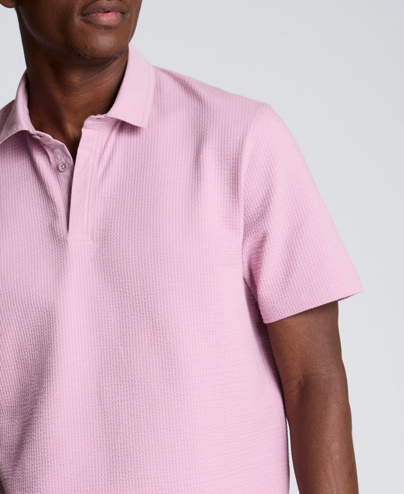 Men's Cotton-Blend Short-Sleeve Polo Shirt