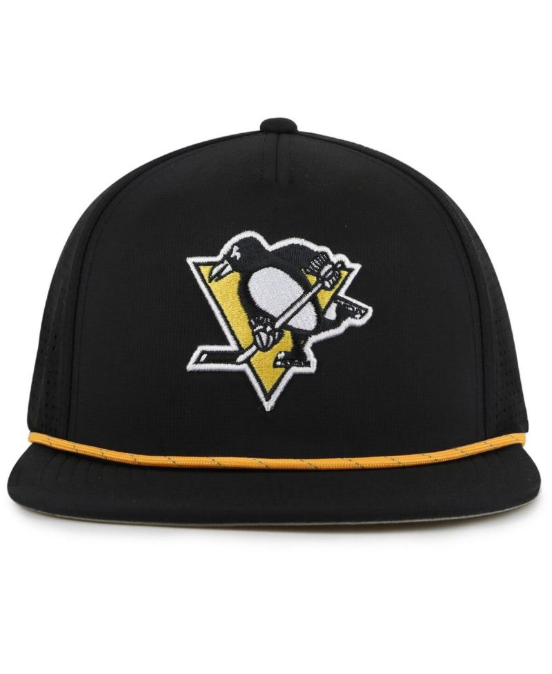 Men's Black Pittsburgh Penguins Buxton Pro Tech Adjustable Hat
