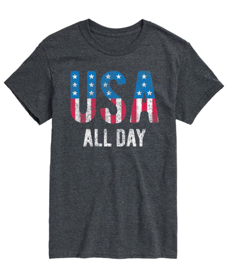 Men's USA All Day Flag Fill Short-Sleeve Graphic T-Shirt