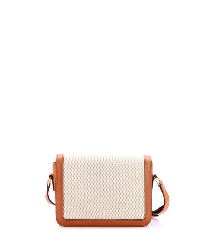Teen Triomphe Shoulder Bag Canvas with Leather