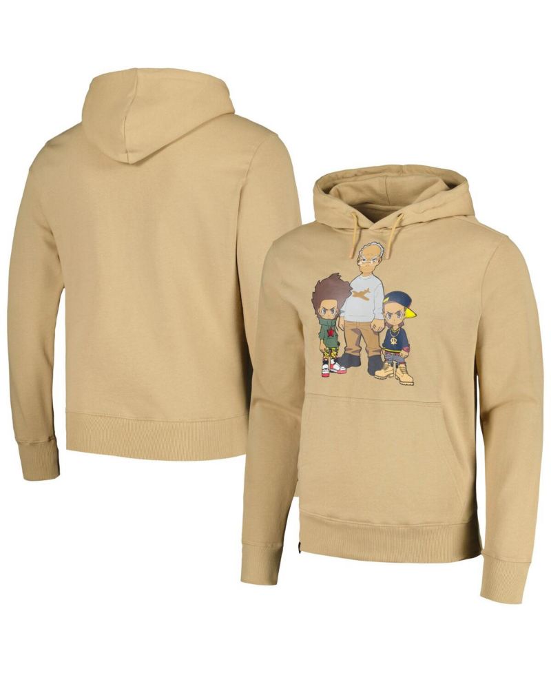 Men's and Women's Tan The Boondocks Family Pullover Hoodie