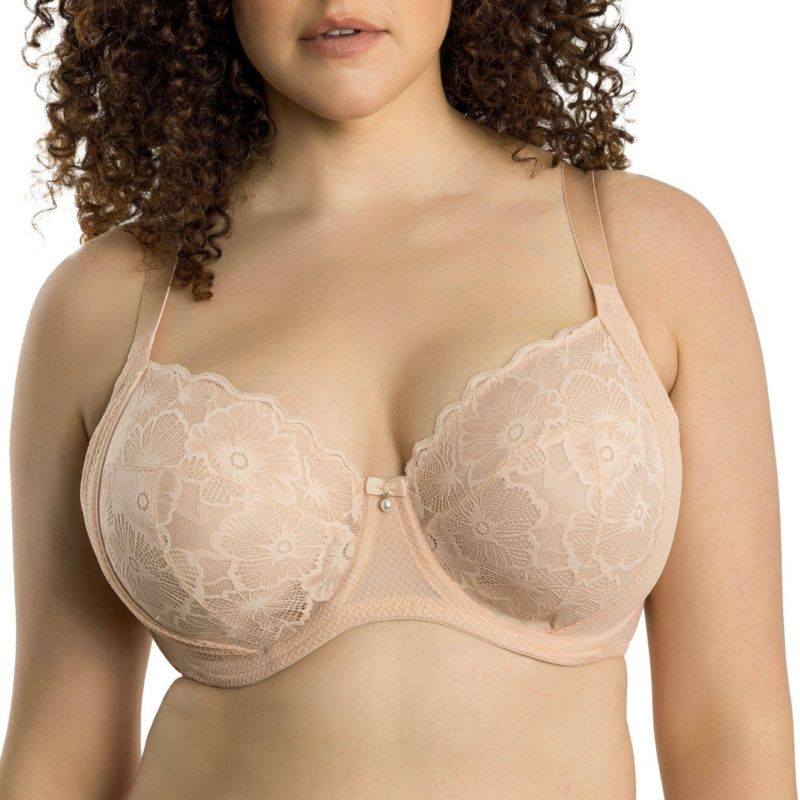 Women's Luxlacy Unlined Wired Bra, Desert Flower, 40H