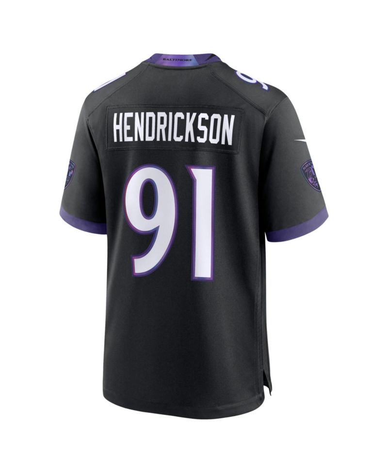 Men's Trey Hendrickson Black Baltimore Ravens Alternate Game Jersey
