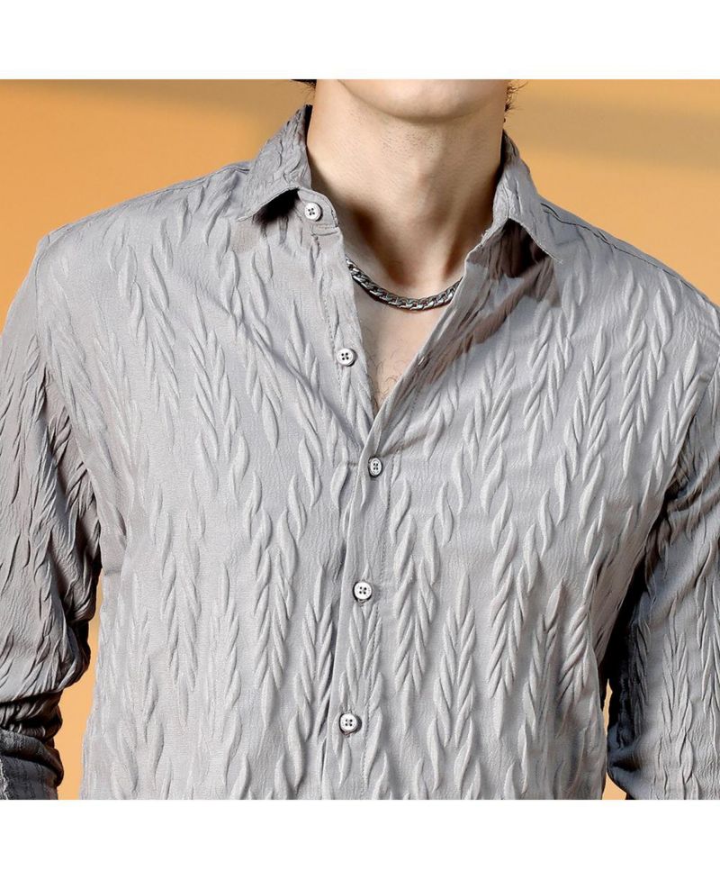 Men's Grain-Textured Shirt